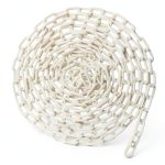White Plastic Chain 50ft High Visibility SEVSTATWK Chain Barrier-0