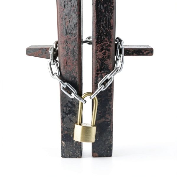 Security Chain OKG 2ft 1/4" Thick Outdoor Gate Chain Silver Anti-Cut-4