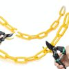 60 Feet Plastic Barrier Chain White,1.5-Inch Link Diameter Safety Barrier Chain，Large Plastic Chain，6MM Plastic Barrier Chain，Plastic Chain Links-4