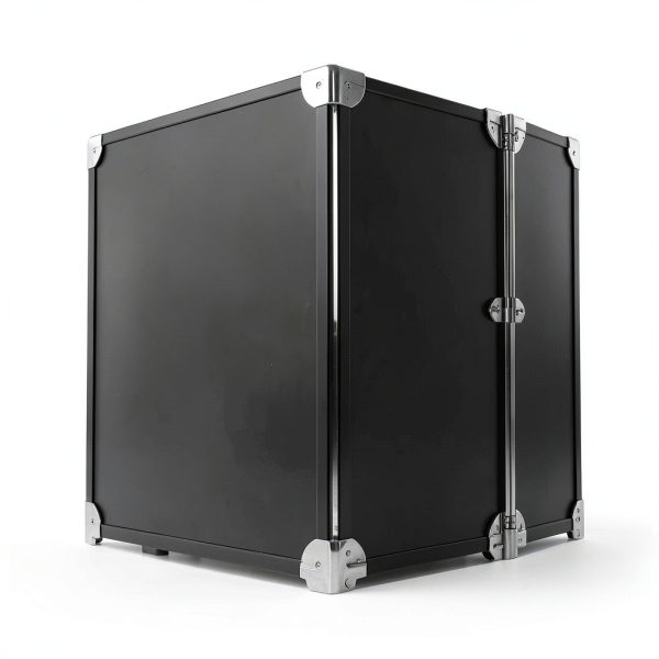 Safety Barricade 4 Panels 7.8FT Black Foldable Security Gate by ACTREY-5