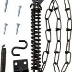 Black Zinc Storm Door Chain Lock 1 Piece by GWYAN-0
