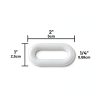FlexiLink Plastic Chain by Insel – 2" UV Link, 10‑Ft Red White Blue-6
