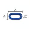 FlexiLink Plastic Chain by Insel – 2" UV Link, 10‑Ft Red White Blue-4