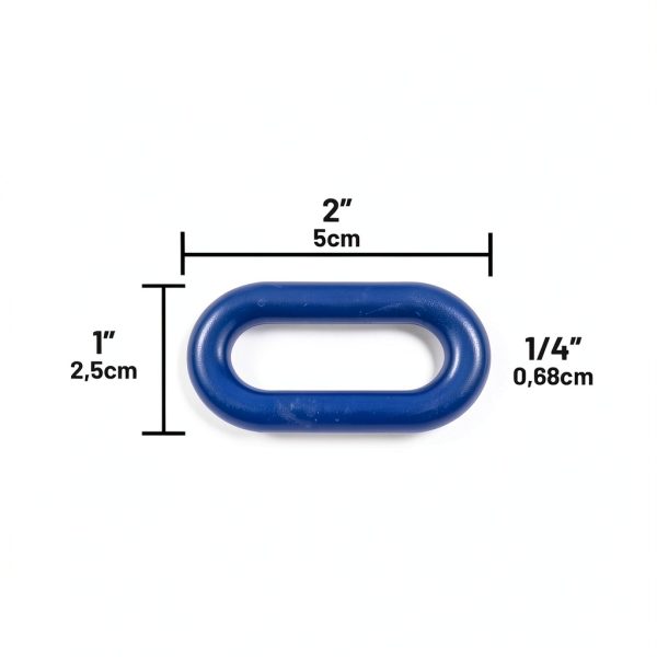 FlexiLink Plastic Chain by Insel – 2" UV Link, 10‑Ft Red White Blue-4