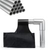 Safety Barricade 4 Panels 7.8FT Black Foldable Security Gate by ACTREY-4