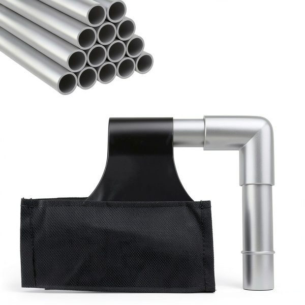 Safety Barricade 4 Panels 7.8FT Black Foldable Security Gate by ACTREY-4