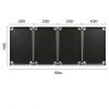 Safety Barricade 4 Panels 7.8FT Black Foldable Security Gate by ACTREY-1