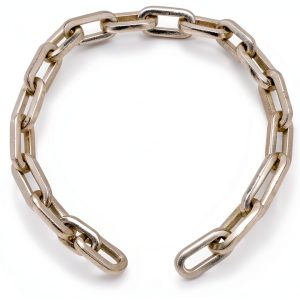 Security Chain OKG 2ft 1/4" Thick Outdoor Gate Chain Silver Anti-Cut-0