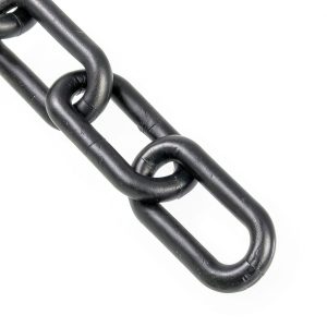 Plastic Chain Barrier Black 2-Inch Link 10ft Mr. Chain Safety Barrier-0