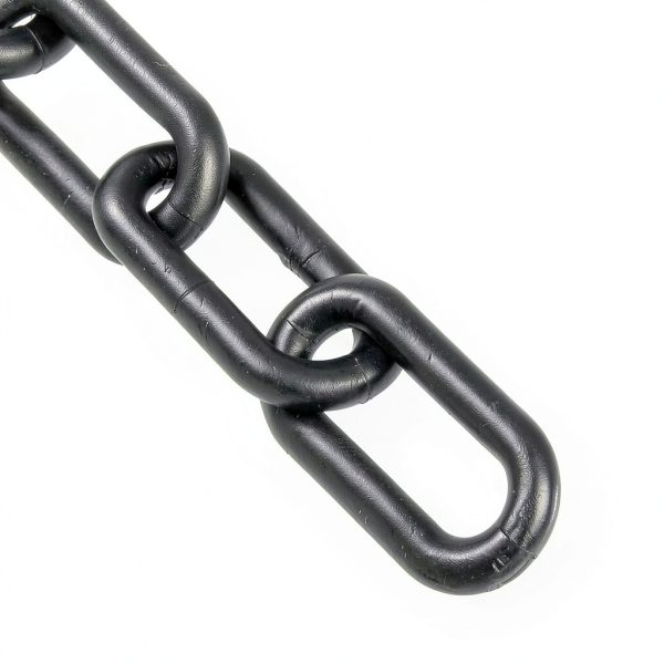 Plastic Chain Barrier Black 2-Inch Link 10ft Mr. Chain Safety Barrier-0