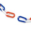 FlexiLink Plastic Chain by Insel – 2" UV Link, 10‑Ft Red White Blue-3