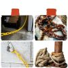 Plastic Chain Safety Barrier by Houseables 124ft Yellow 2in UV Weight-4