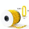 Plastic Chain Safety Barrier by Houseables 124ft Yellow 2in UV Weight-1