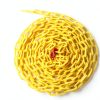 Yellow Plastic Chain 25ft, 1.42" Link, High Visibility Plastic Chain Barrier for Crowd Control, Parking Lot, Driveway, Construction, Fence, Indoor & Outdoor-4