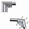 Acrux7 8 Pack Aluminum Chain Link Fence Gate Corners for 1-3/8" x 1-3/8" Outdoor Diameter Pipe, Chain Link Fence Parts Gate Elbow, Pressed Gate Corner, Bolts and Nuts Included-3