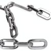 Security Chain OKG 2ft 1/4" Thick Outdoor Gate Chain Silver Anti-Cut-2