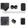 Safety Barricade 4 Panels 7.8FT Black Foldable Security Gate by ACTREY-2